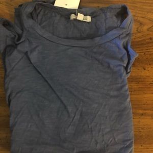 Denim White Birch Tank Top with cut outs